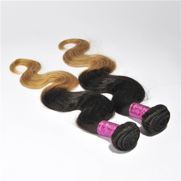 Ombre color body wave 100 human hair weave YJ167